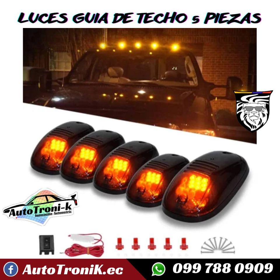 LUCES DE GUIA DE TECHO 5 PIEZAS