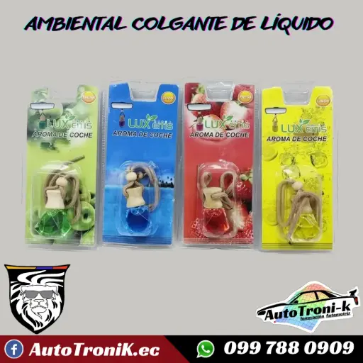 AMBIENTALES LÍQUIDO CON COLGANTE